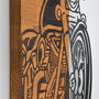 Wallity Accesorio decorativo de pared Negro y Nogal